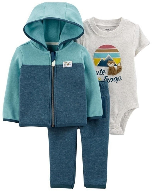 Carter's 3 PC color block hood set