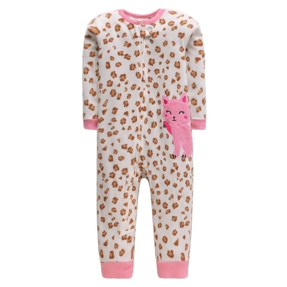 Carter's fleece Cat character onesie