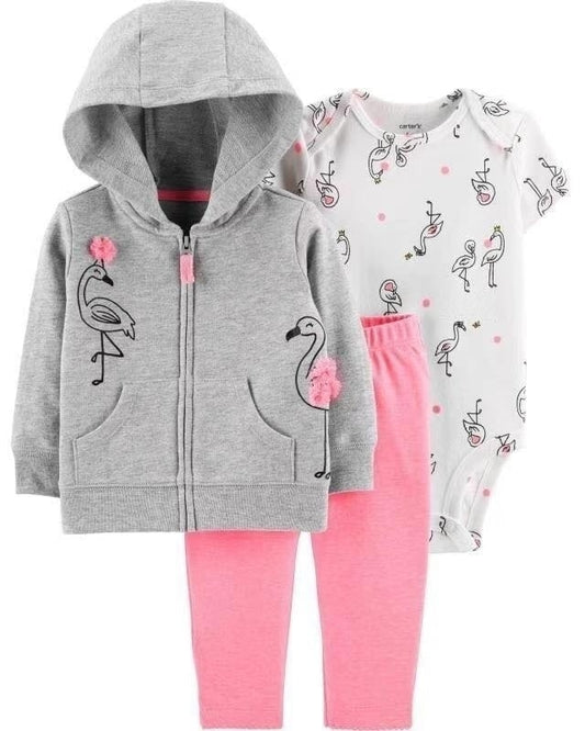 Carter's 3 PC flamingo 🦩 hood set