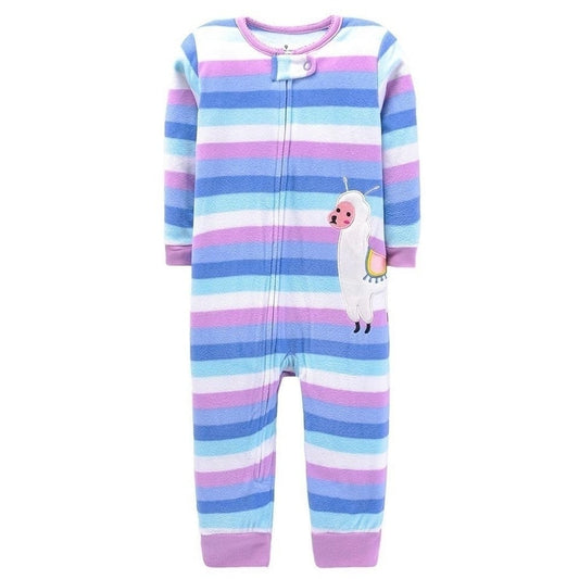 Carter's fleece striped Sheep onesie
