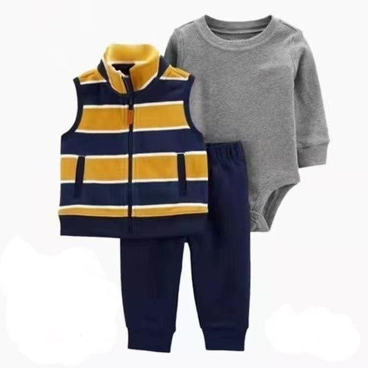 Carter's 3 PC striped jacket with pockets set