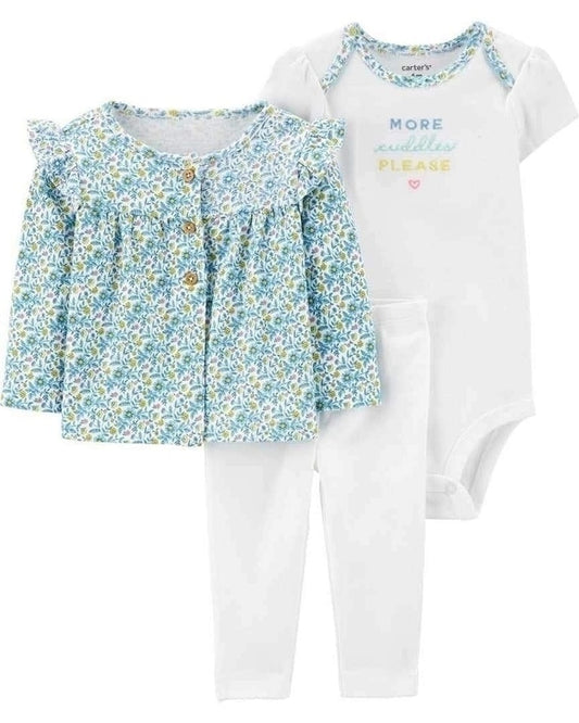 Carter's 3 PC curdoroy More Cuddles Please set