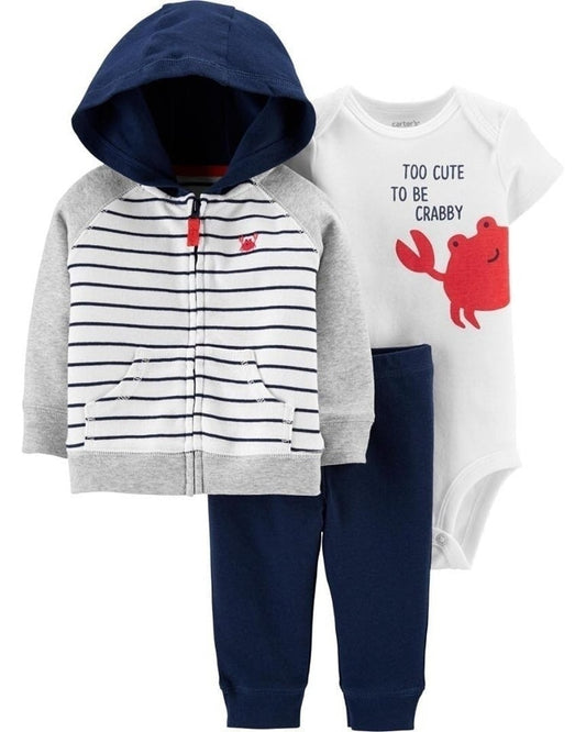 Carter's 3 PC Too Cute to be Crabby