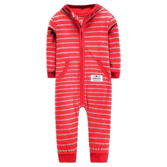 Carter's fleece striped pocket onesie