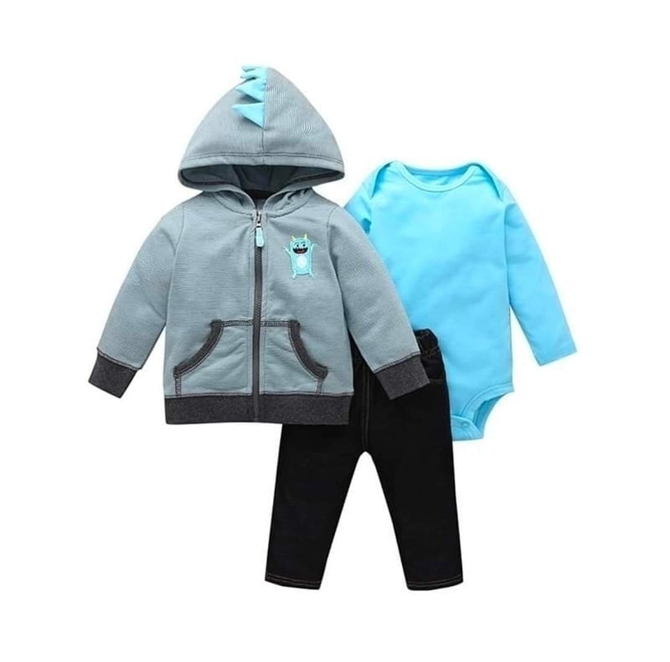 Carter's Monster character Dino horn hood set